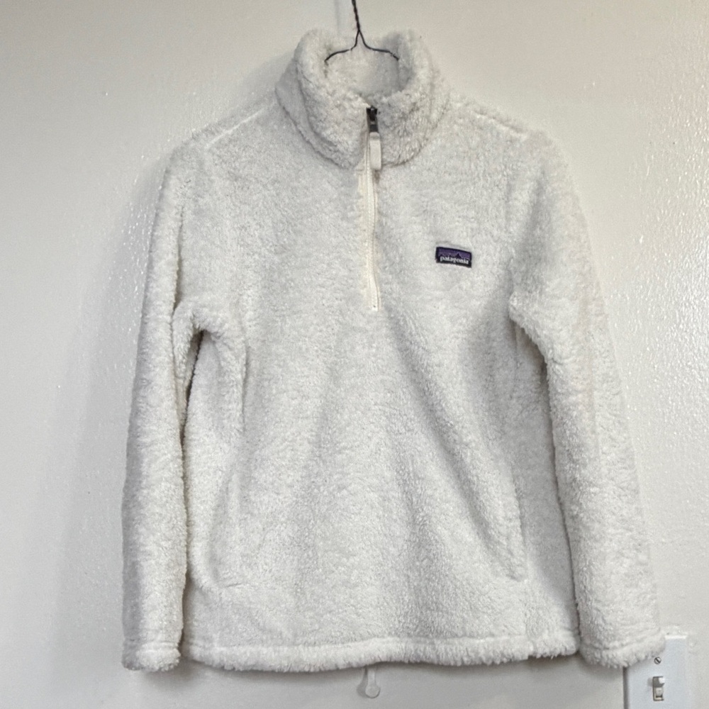 Patagonia Cream Fleece Half-Zip Pullover